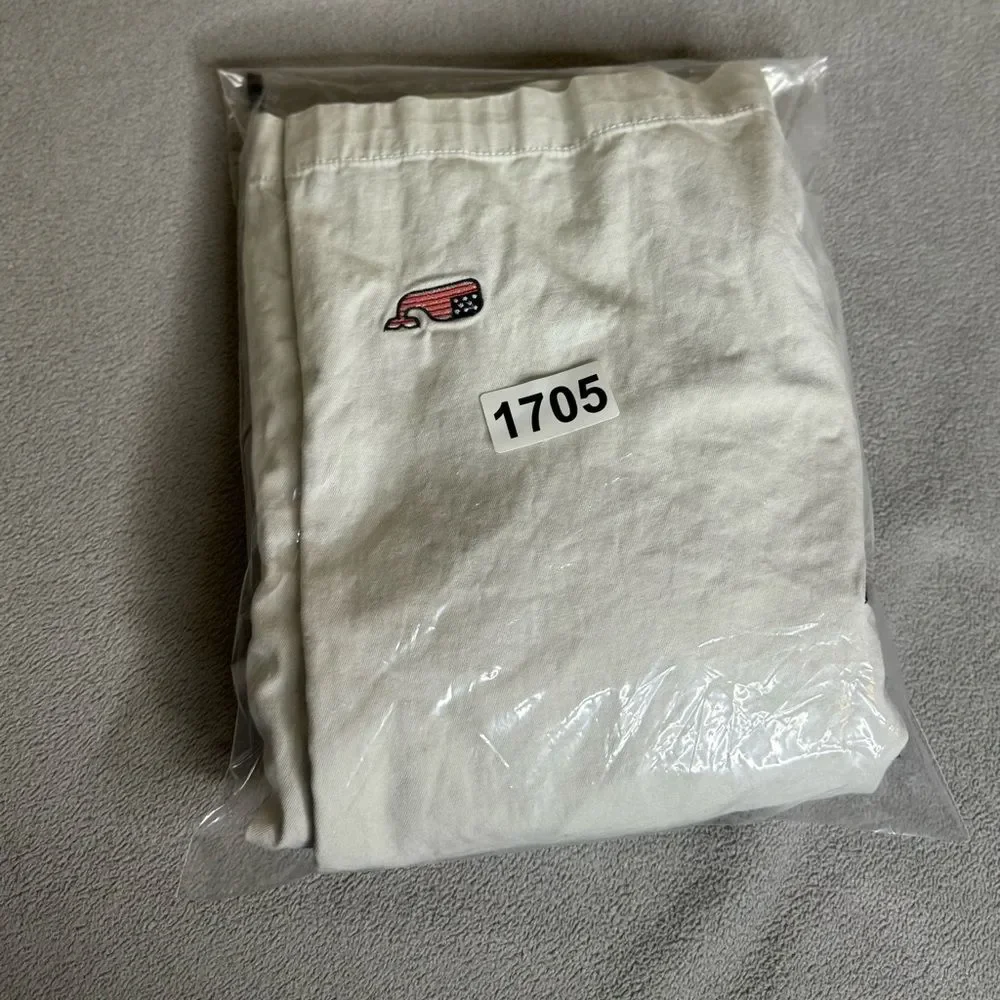 Vineyard Vines Men’s Khaki Flag Whale FOJ Club Shorts size 30